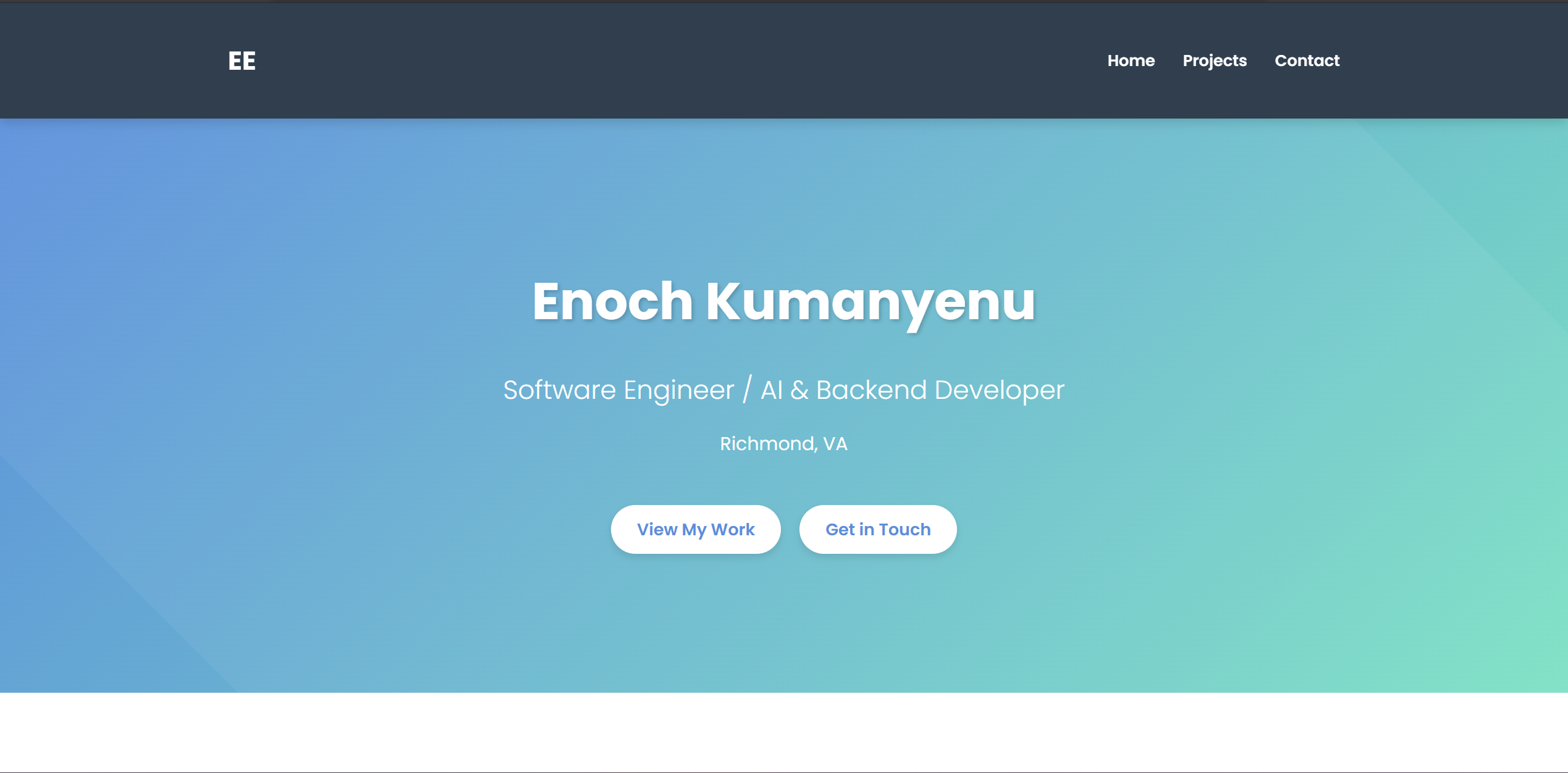 Personal Portfolio Website